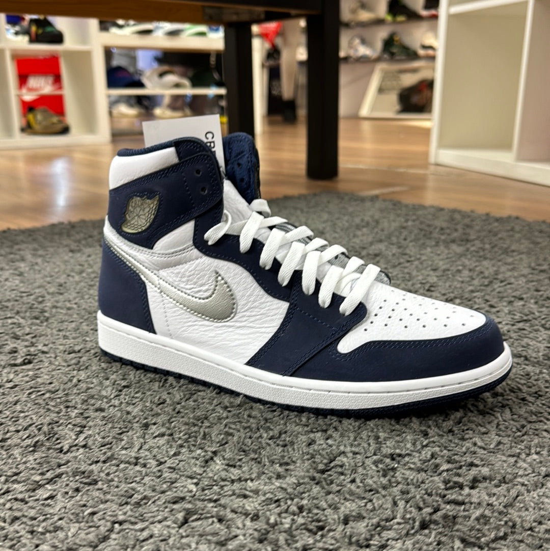 Jordan 1 navy white best sale