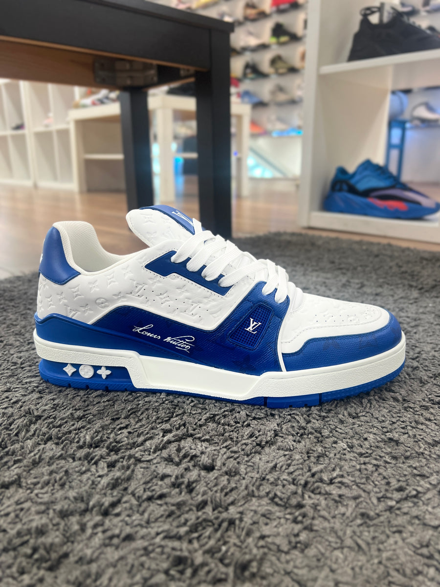 Louis Vuitton Trainer Sneaker by Virgil Abloh #54 BLUE UK Size 10