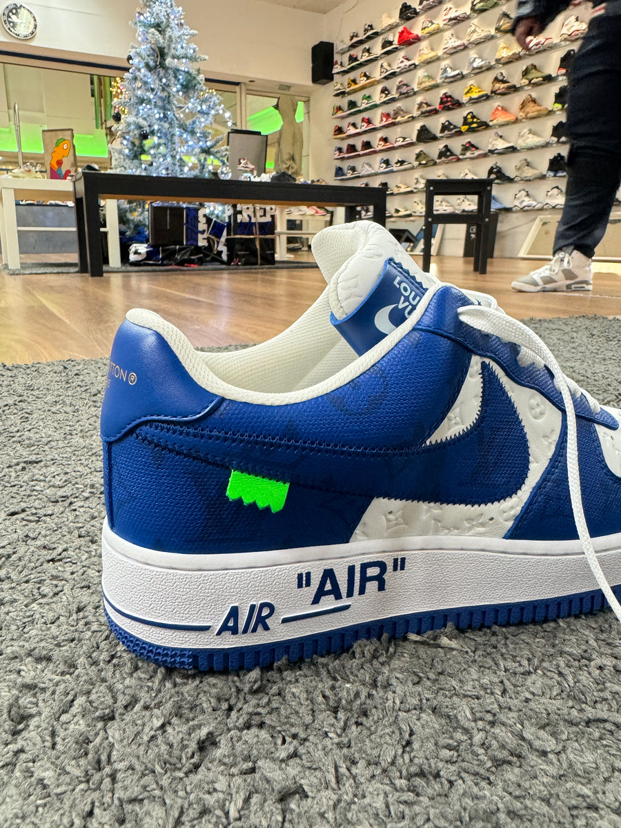 Off white air force 1 blue retail online