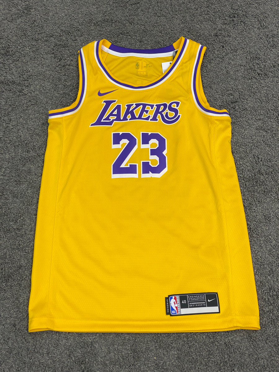 Nike NBA Swingman Jersey LeBron James Lakers Icon Edition 2020 – Crep Select