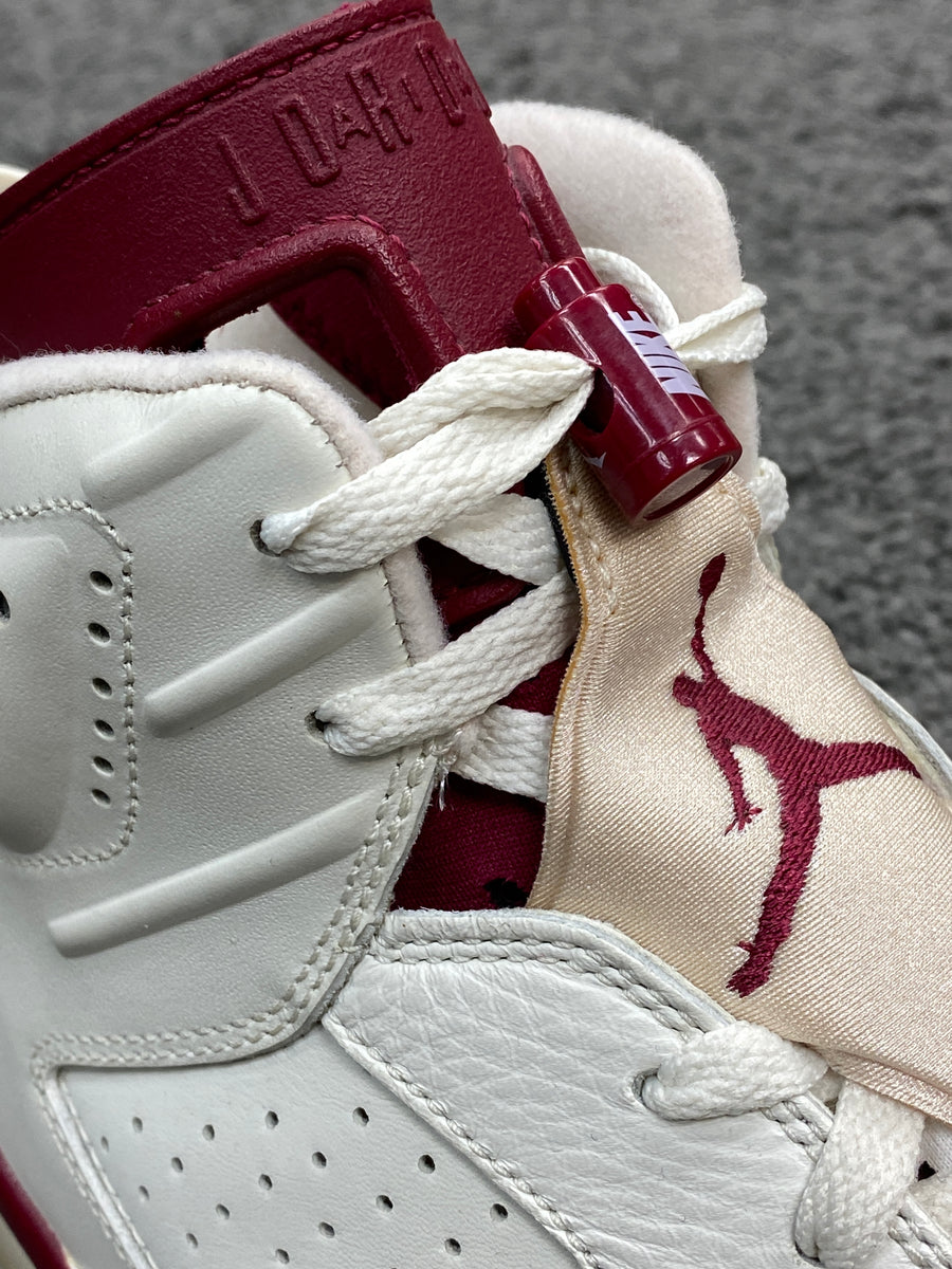 Burgundy and best sale white jordan 6