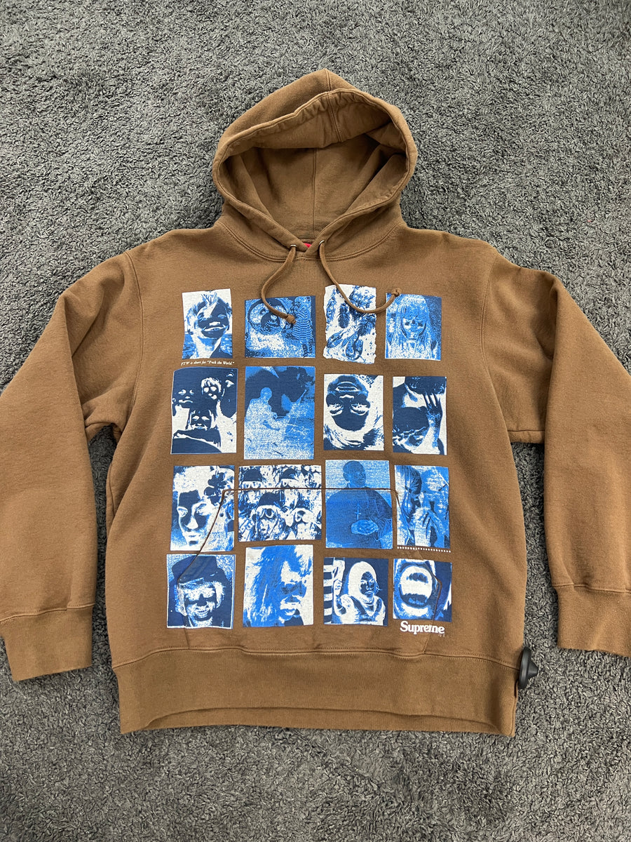 Supreme Faces Hoodie Brown – Crep Select