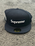 Supreme x New Era Fitted Navy Cap