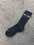 Supreme x Jordan Black Logo Socks