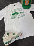 CRTZ T-Shirt White Green Alcatraz