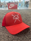 Conqueror Red Snapback Cap