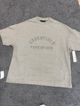 Essentials T-shirt Short Sleeve Grey Logo