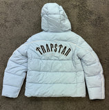 Trapstar Irongate Arch Pipping Hooded Puffer Jacket Ice Blue