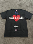 Supreme Heart T-Shirt Black