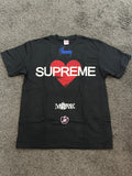 Supreme Heart T-Shirt Black