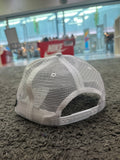 Conqueror White Snapback Cap