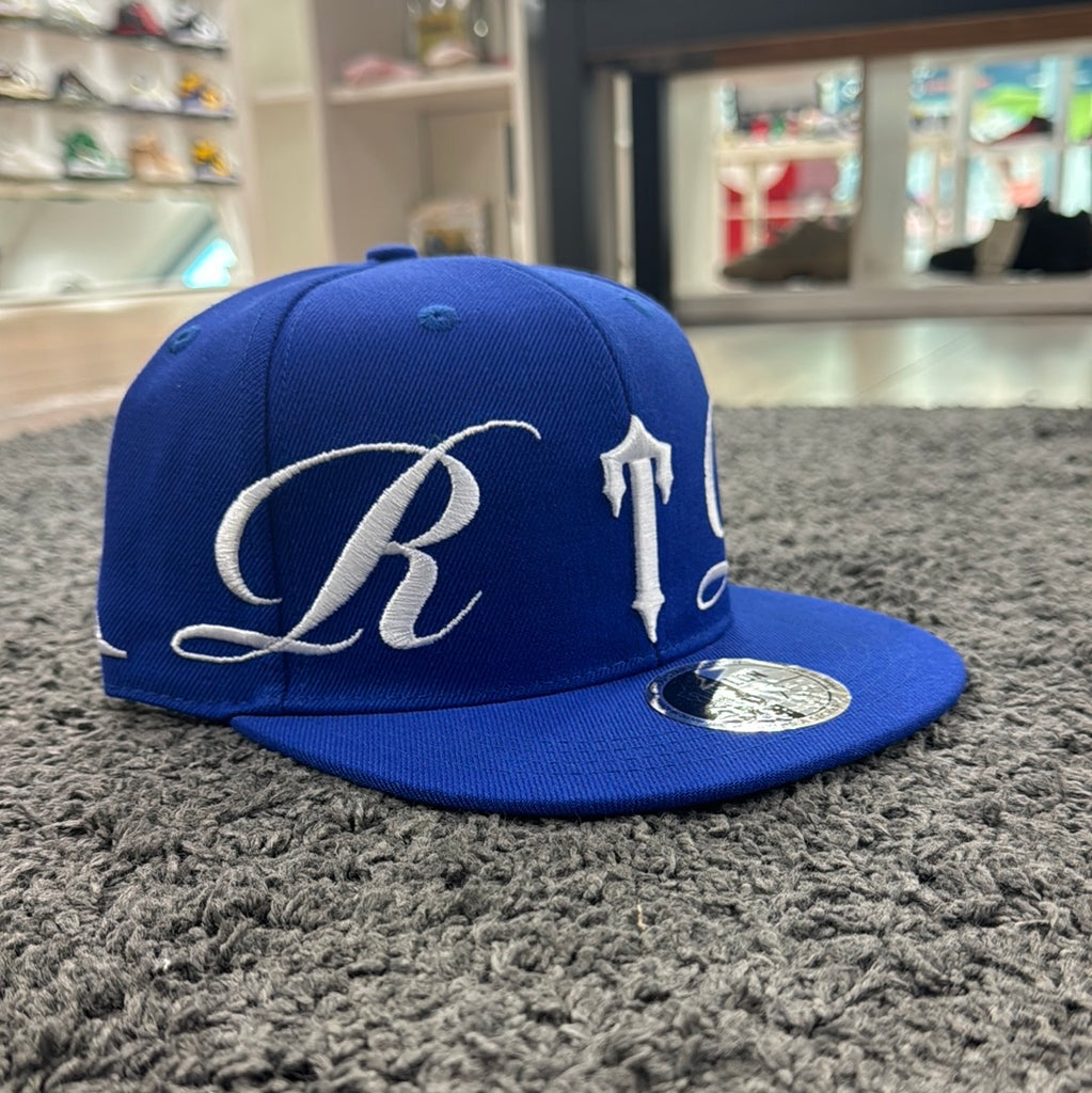 Trapstar Fitted cap Script Blue