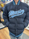 Mercier Navy Blue Logo Baseball Jacket