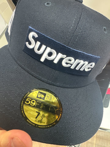 Supreme x New Era Box Logo 59Fifty Fitted Navy