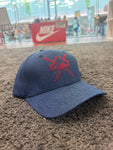 Conqueror Blue Denim Strapback Cap