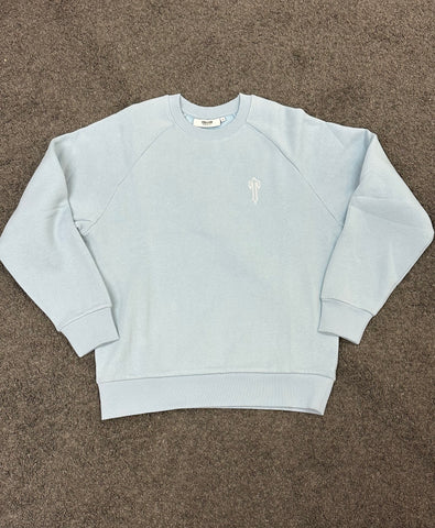 Trapstar Foundation Crew Jumper Light Blue