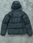 Trapstar Irongate Hooded Embroidery Sleeve Puffer Jacket Black