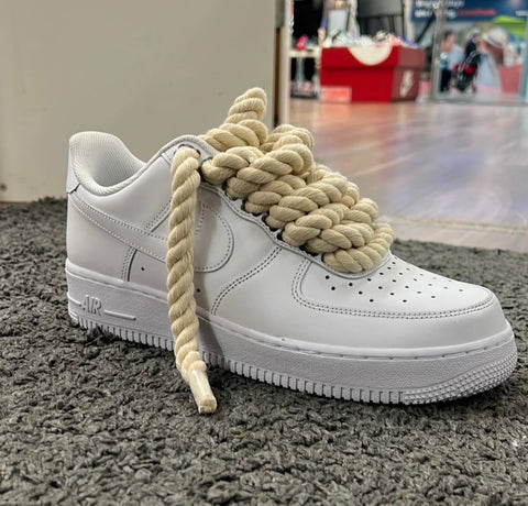 Nike Air Force 1 Rope Lace GS White