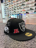 New Era 59Fifty Fitted Raiders Black Badges