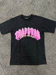 Trapstar  Purple Logo Its A Secret Black T-shirt