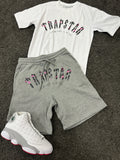 Trapstar Irongate Logo Short Set Grey White