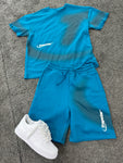 Trapstar Hyperdrive Teal Short Set