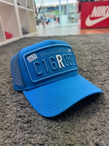 Christian Rose CR024 Cobalt Blue Trucker Cap