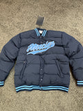 Mercier Navy Blue Logo Baseball Jacket