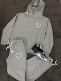 Carsicko London Grey Heart Hoodie