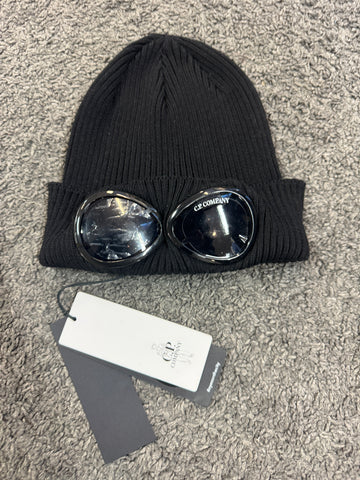 CP Company Black Google Beanie