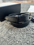 Pre Loved Gucci Emossed Black Belt