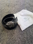 Pre Loved Versace Black Belt Medusa Buckle