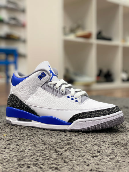 Jordan 3 best sale motorsport blue