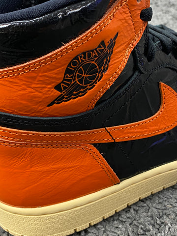 Nike Air Jordan Retro 1 High Shattered Backboard 3.0 Orange Black Men & GS  Size