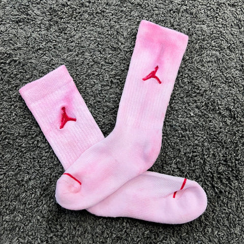 MB Tie Dye Socks Jordan Pink Punch